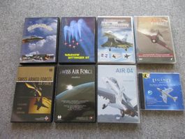 Achtung Flüügerfäns 8 DVD`s von verschiedenen Flugshows